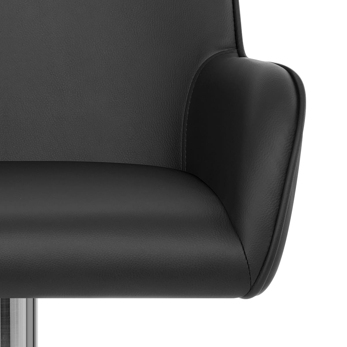 Berlin Brushed Bar Stool Black