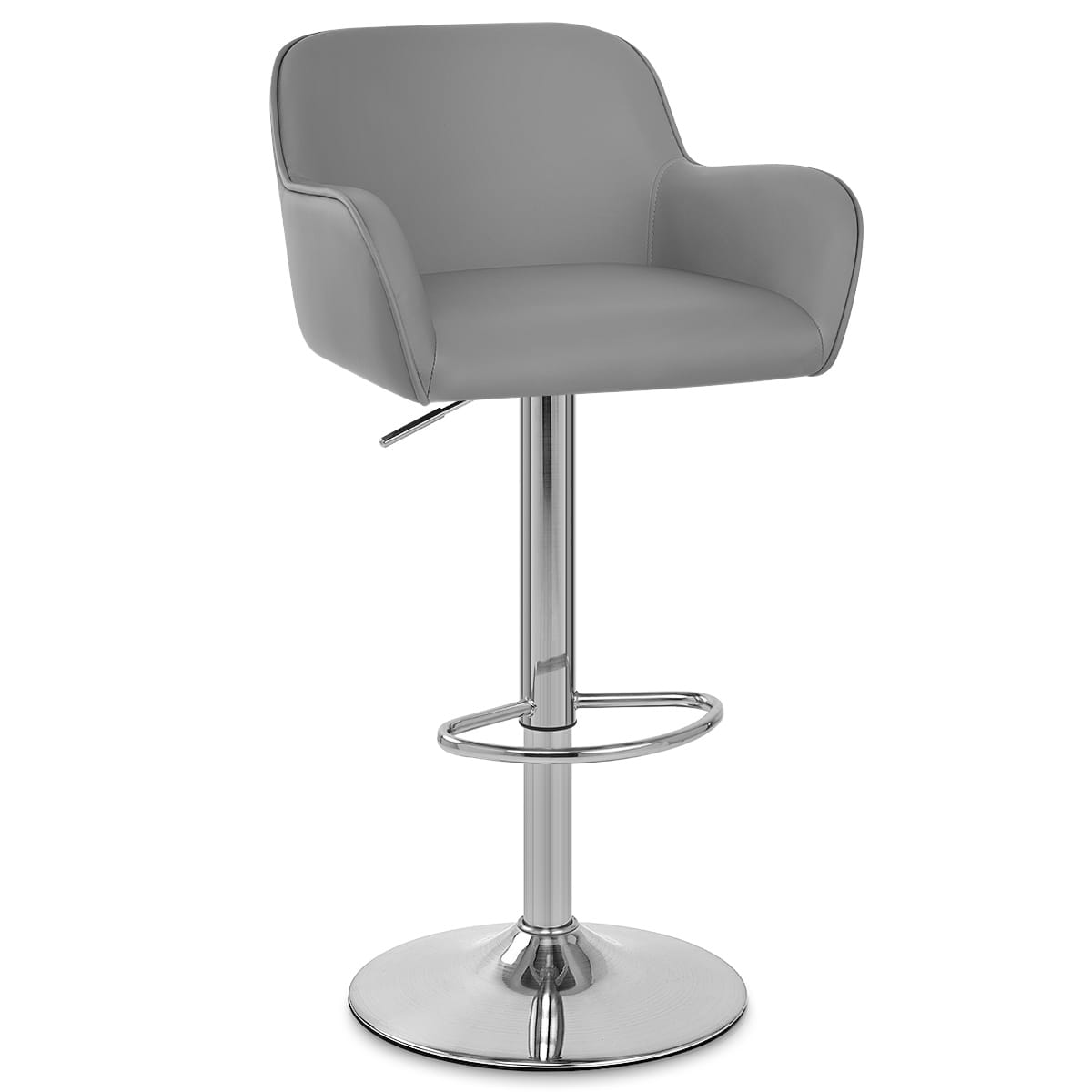 Berlin Brushed Bar Stool Grey