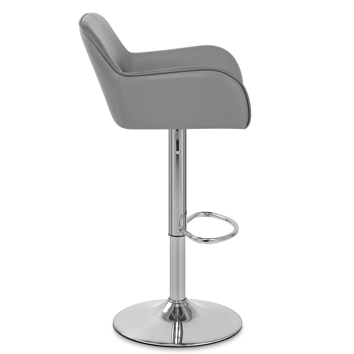 Berlin Brushed Bar Stool Grey