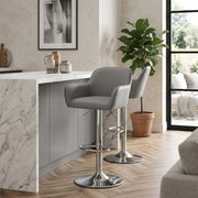 Berlin Brushed Bar Stool Grey