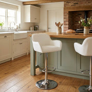 Berlin Brushed Bar Stool White