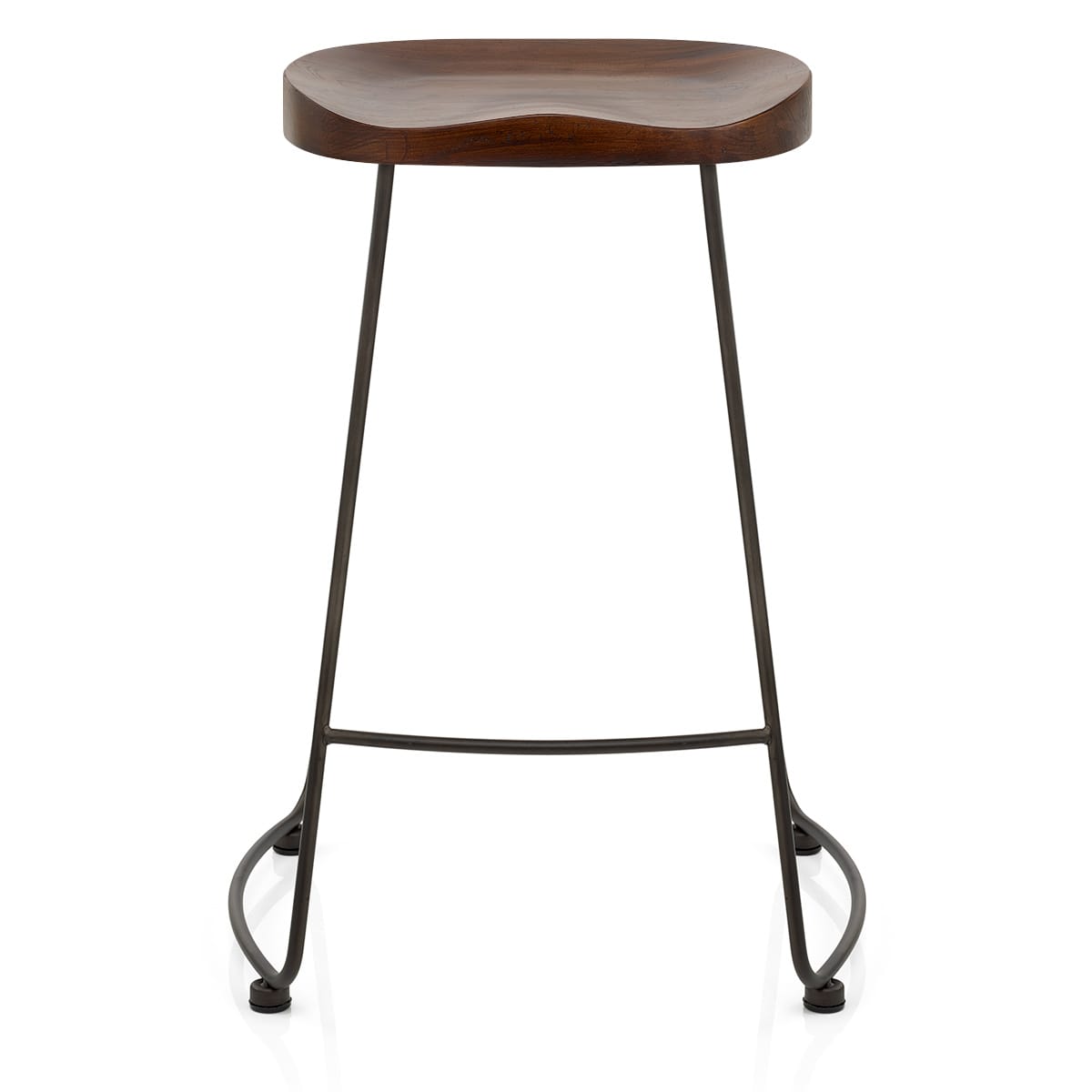 Bloc Stool Dark Wood