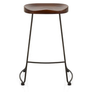 Bloc Stool Dark Wood