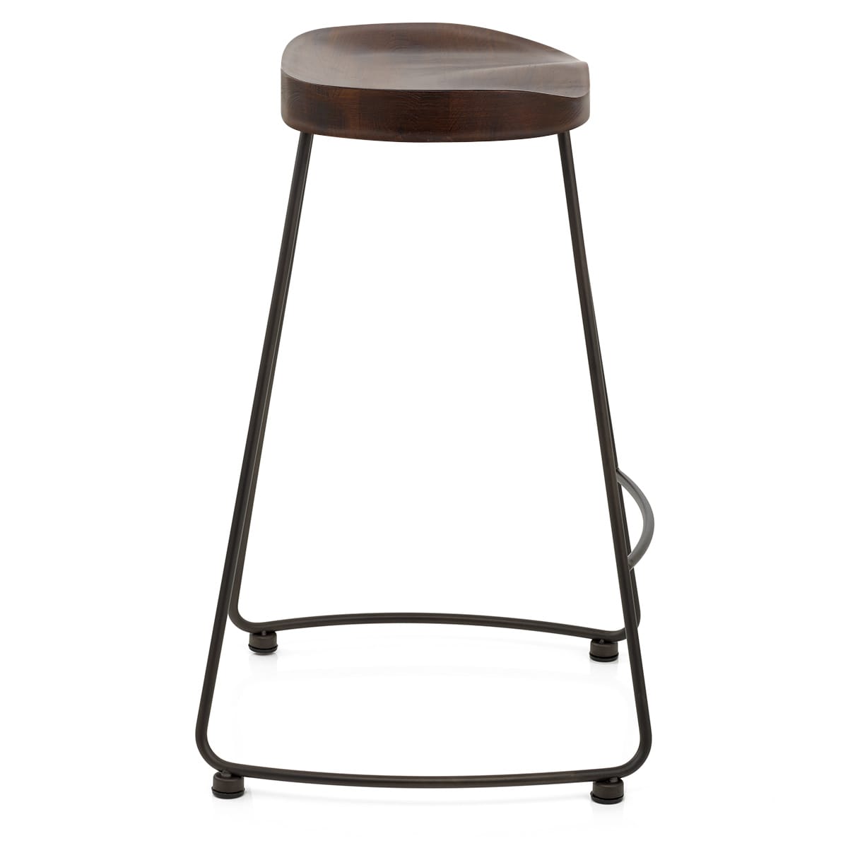 Bloc Stool Dark Wood
