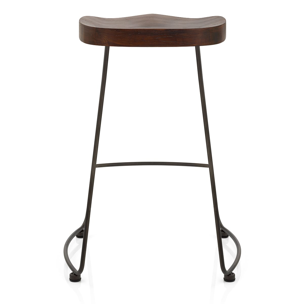 Bloc Stool Dark Wood