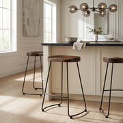 Bloc Stool Dark Wood
