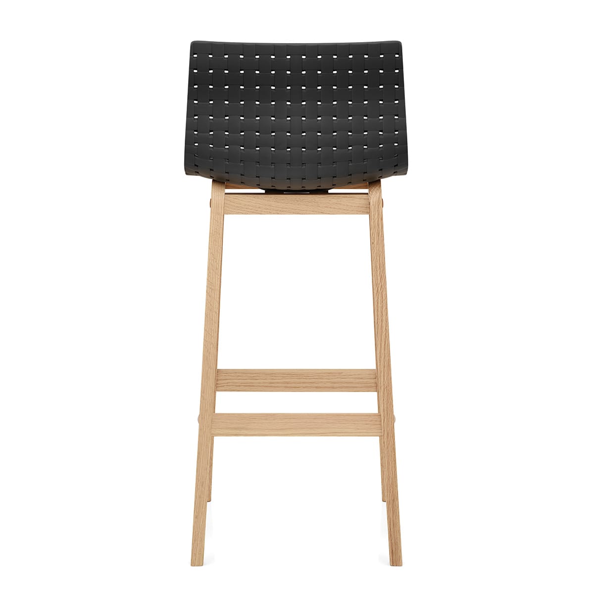 Bondi Oak & Black Bar Stool