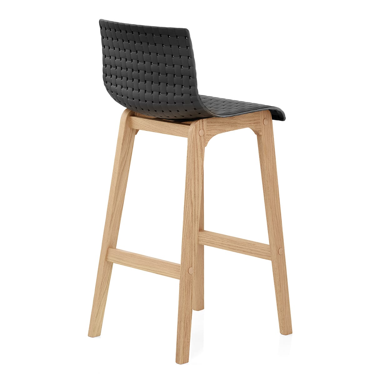 Bondi Oak & Black Bar Stool