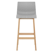 Bondi Oak & Grey Bar Stool