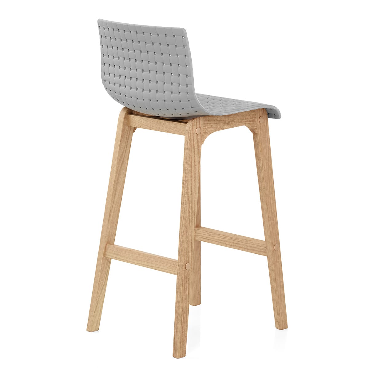 Bondi Oak & Grey Bar Stool