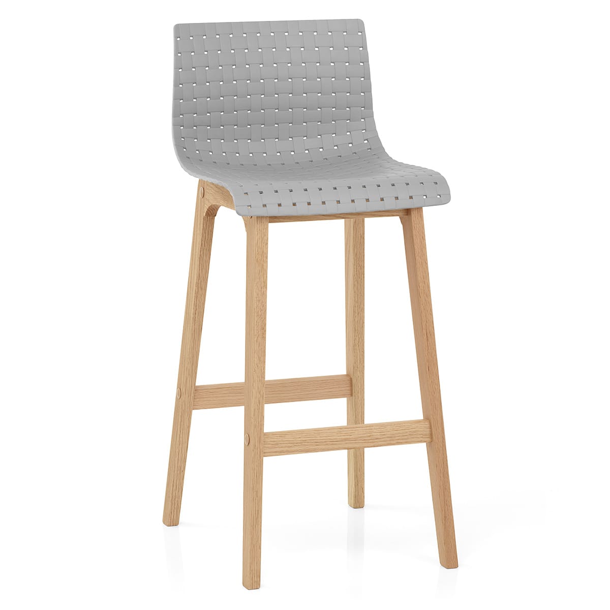 Bondi Oak & Grey Bar Stool