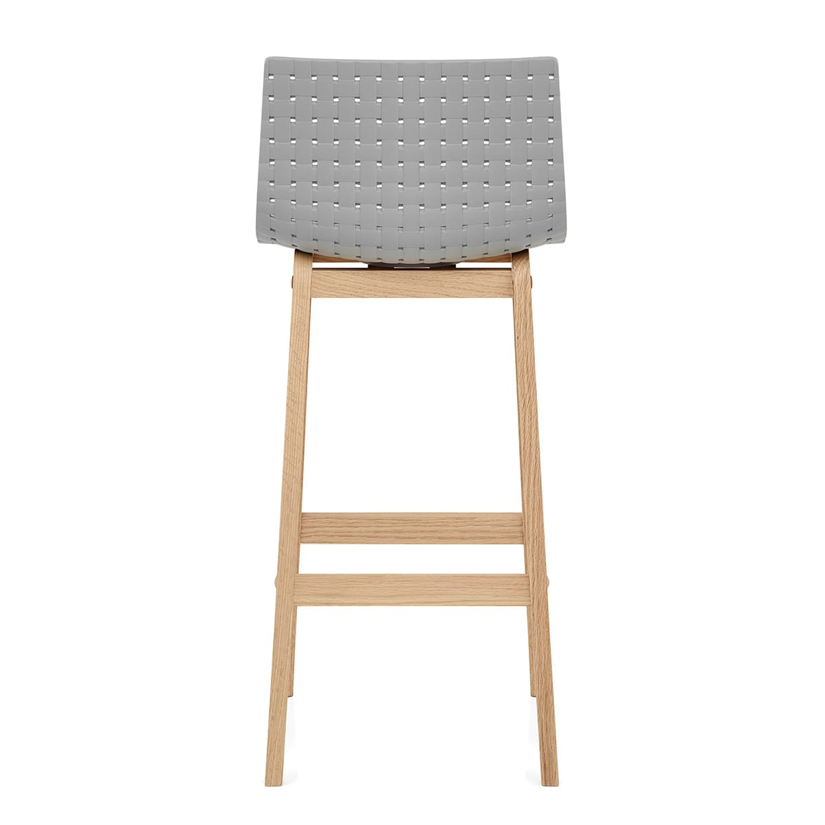 Bondi Oak & Grey Bar Stool