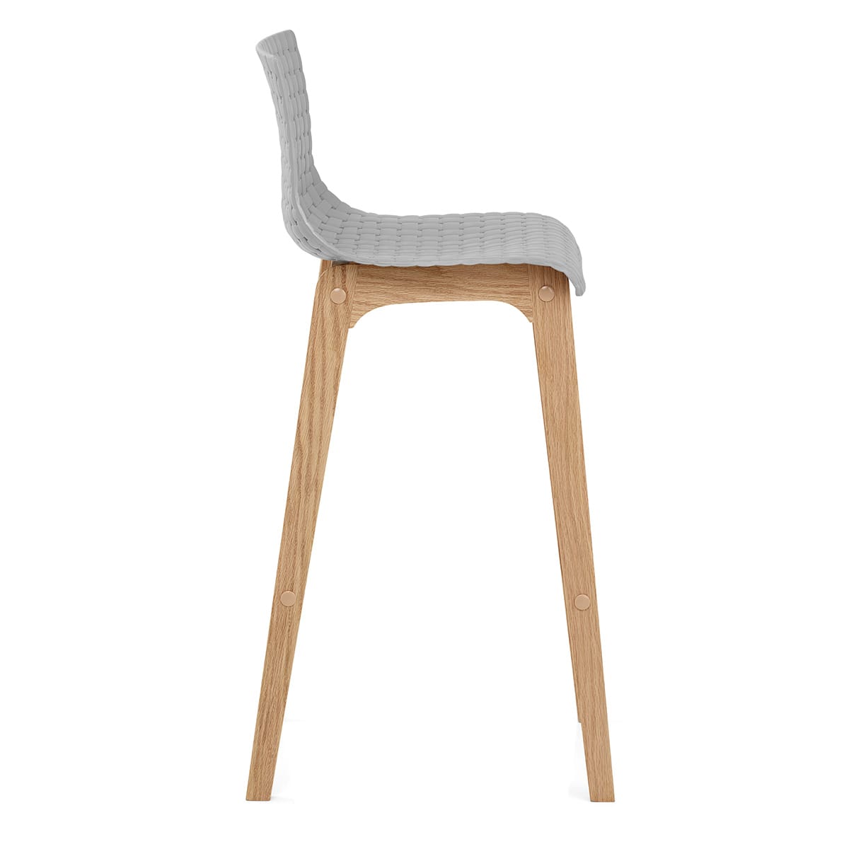 Bondi Oak & Grey Bar Stool