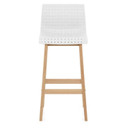 Bondi Oak & White Bar Stool