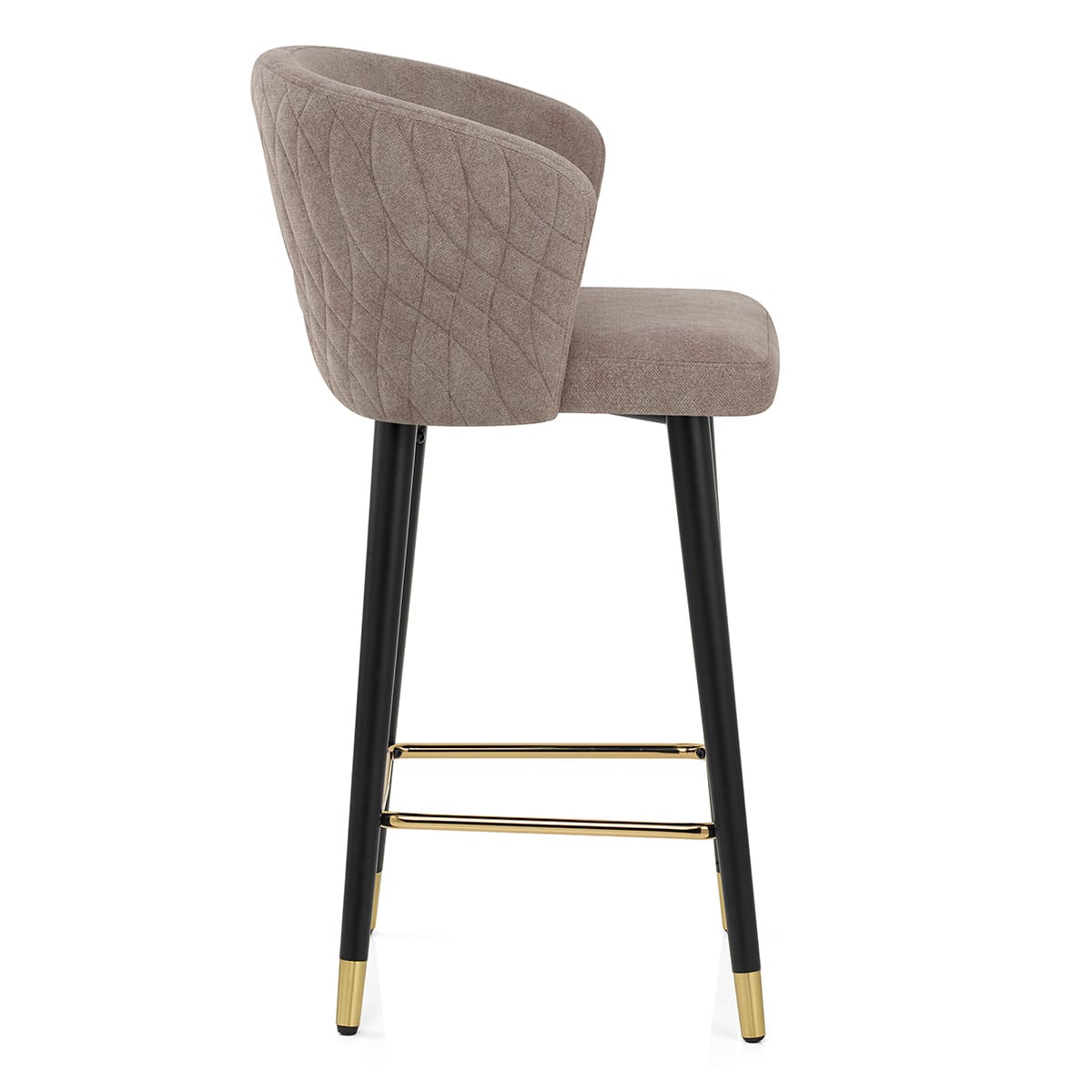 Boston Bar Stool Taupe Fabric