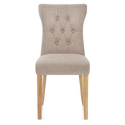 Bradbury Oak Dining Chair Tweed Fabric