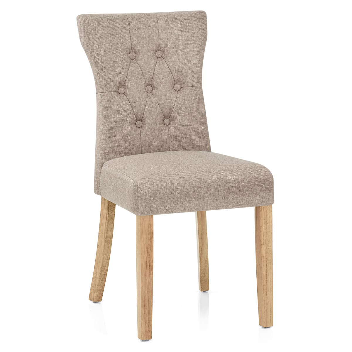 Bradbury Oak Dining Chair Tweed Fabric