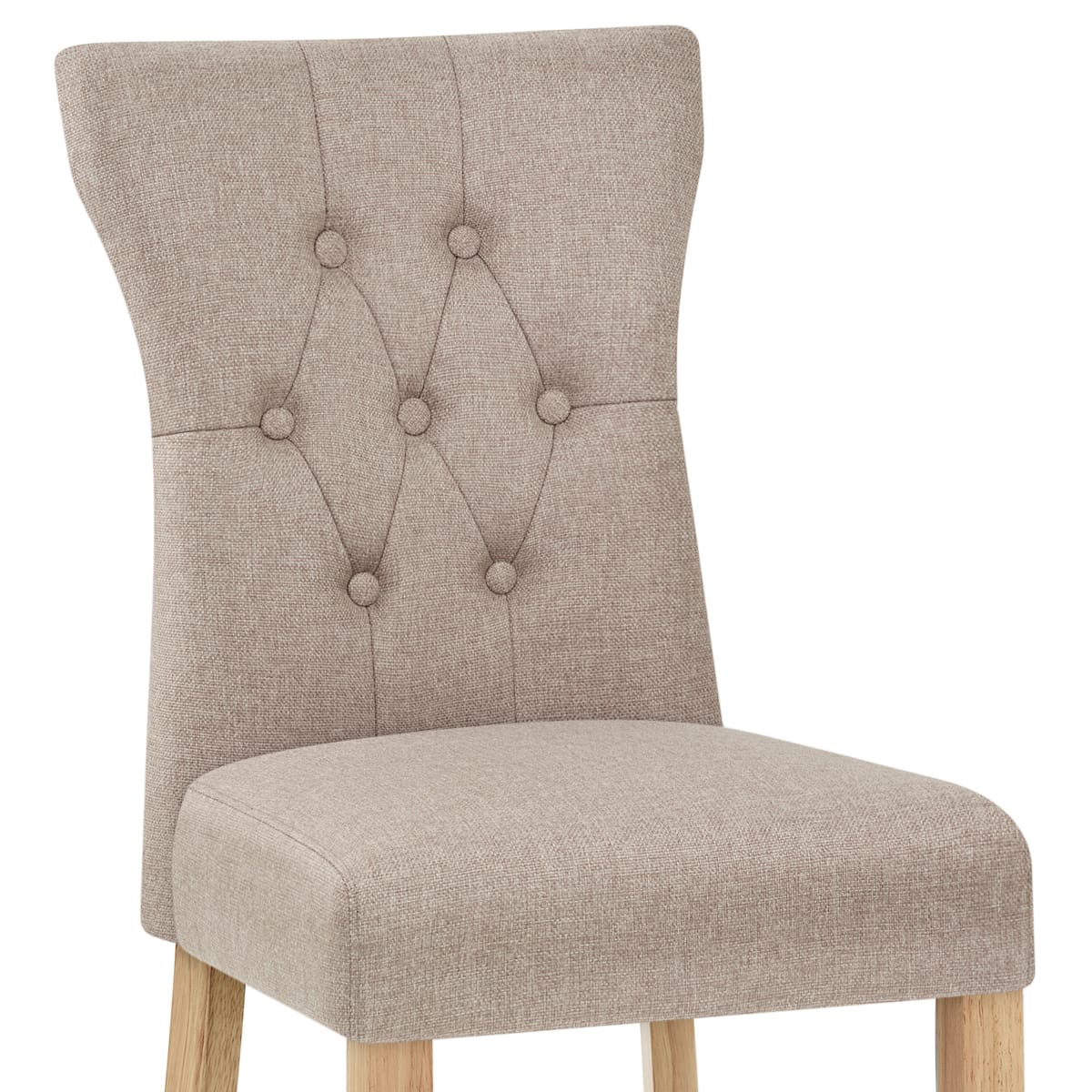 Bradbury Oak Dining Chair Tweed Fabric
