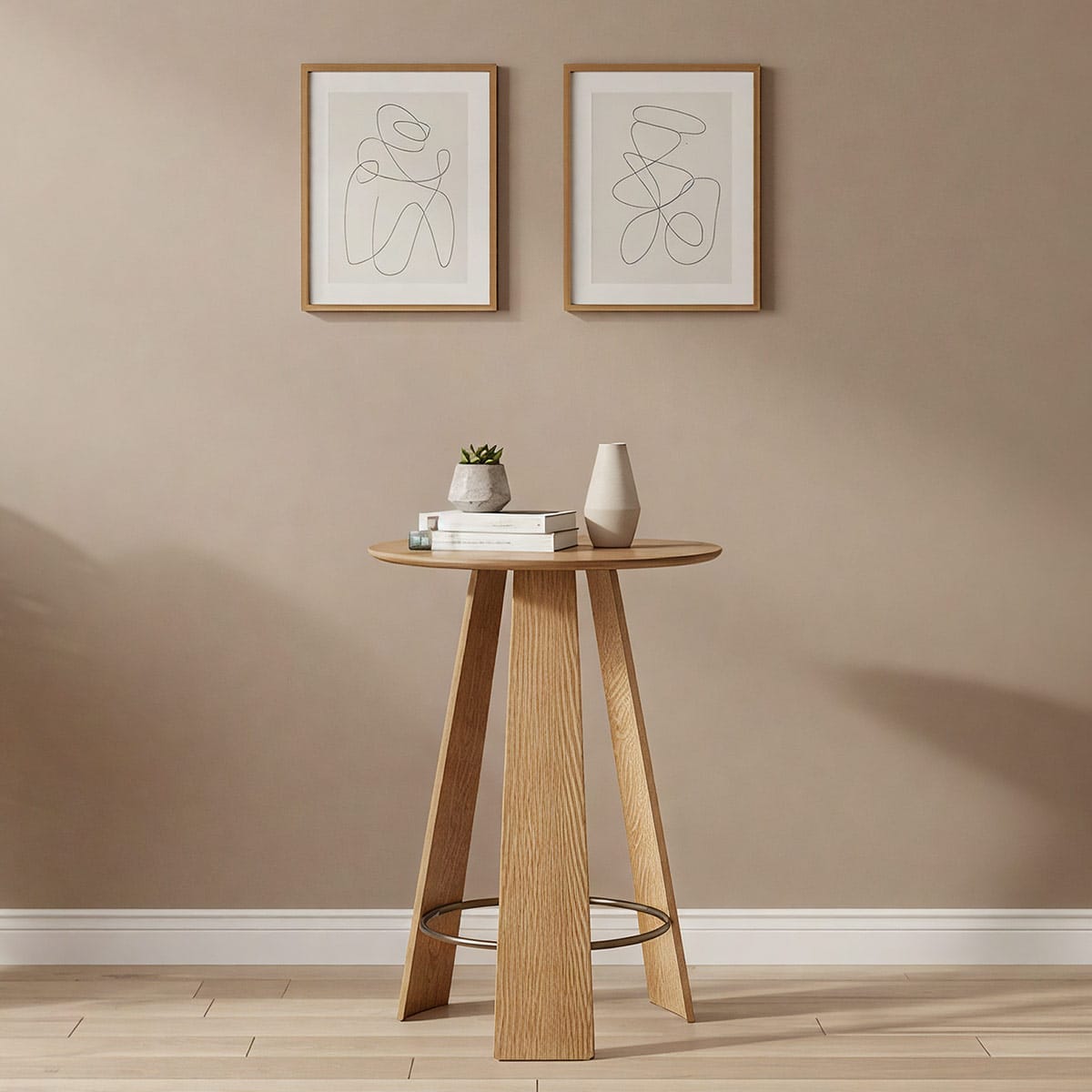 Bravo Bar Table Antique Oak