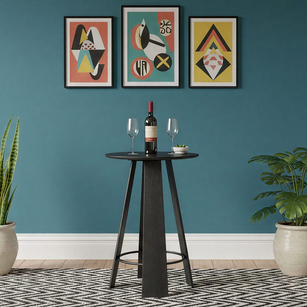 Bravo Bar Table Black Wood