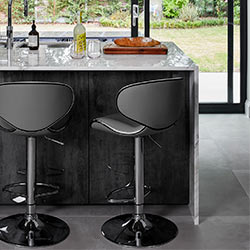 Faux Leather Breakfast Stools