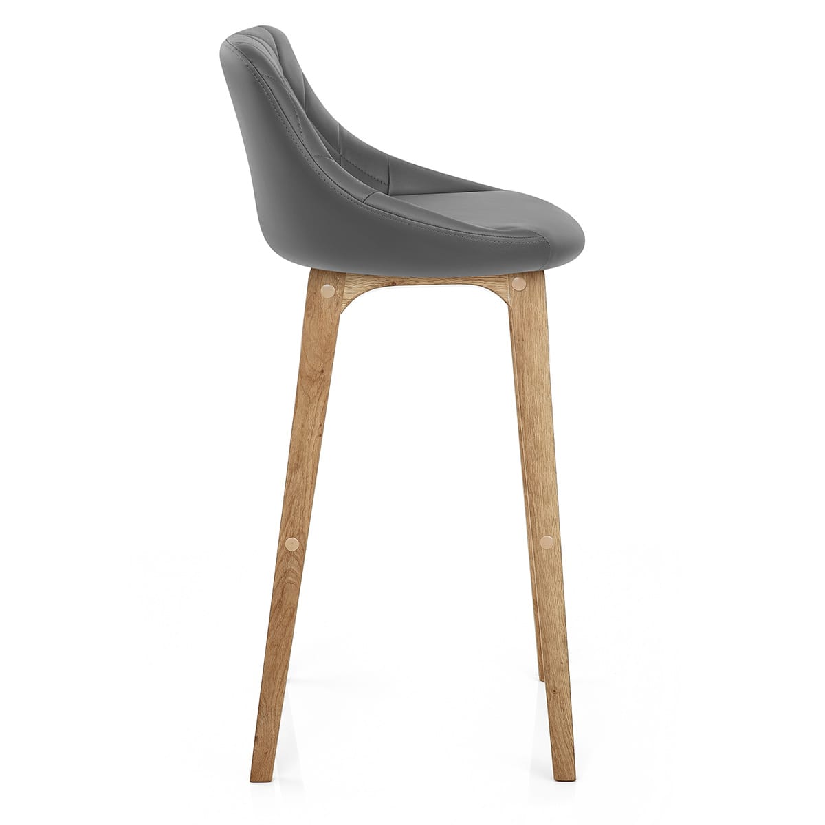 Breeze Wooden Stool Grey
