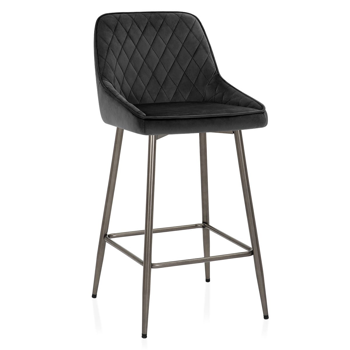 Brisbane Bar Stool Black Velvet