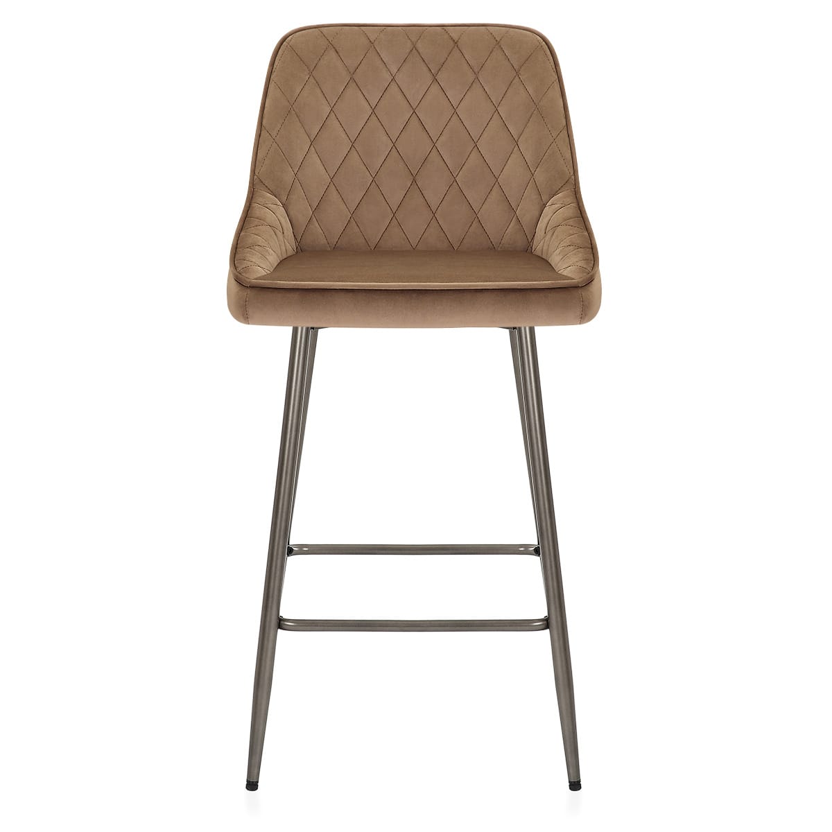 Brisbane Bar Stool Brown Velvet