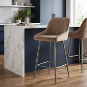 Brisbane Bar Stool Brown Velvet