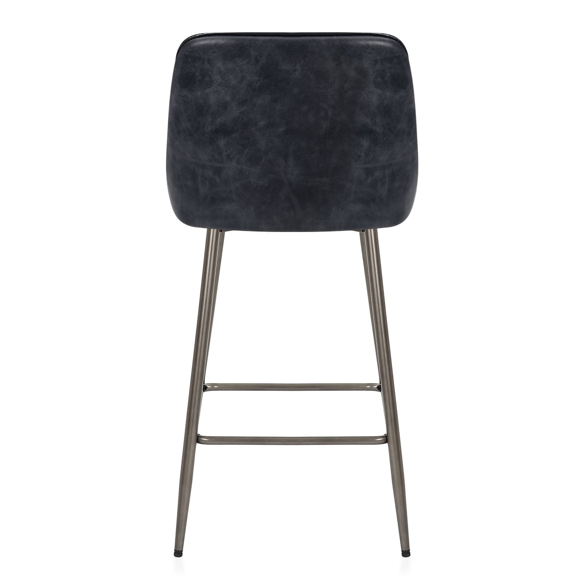 Brisbane Real Leather Stool Antique Slate