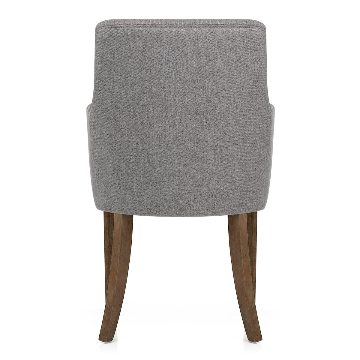 Broadway Oak Chair Grey Fabric