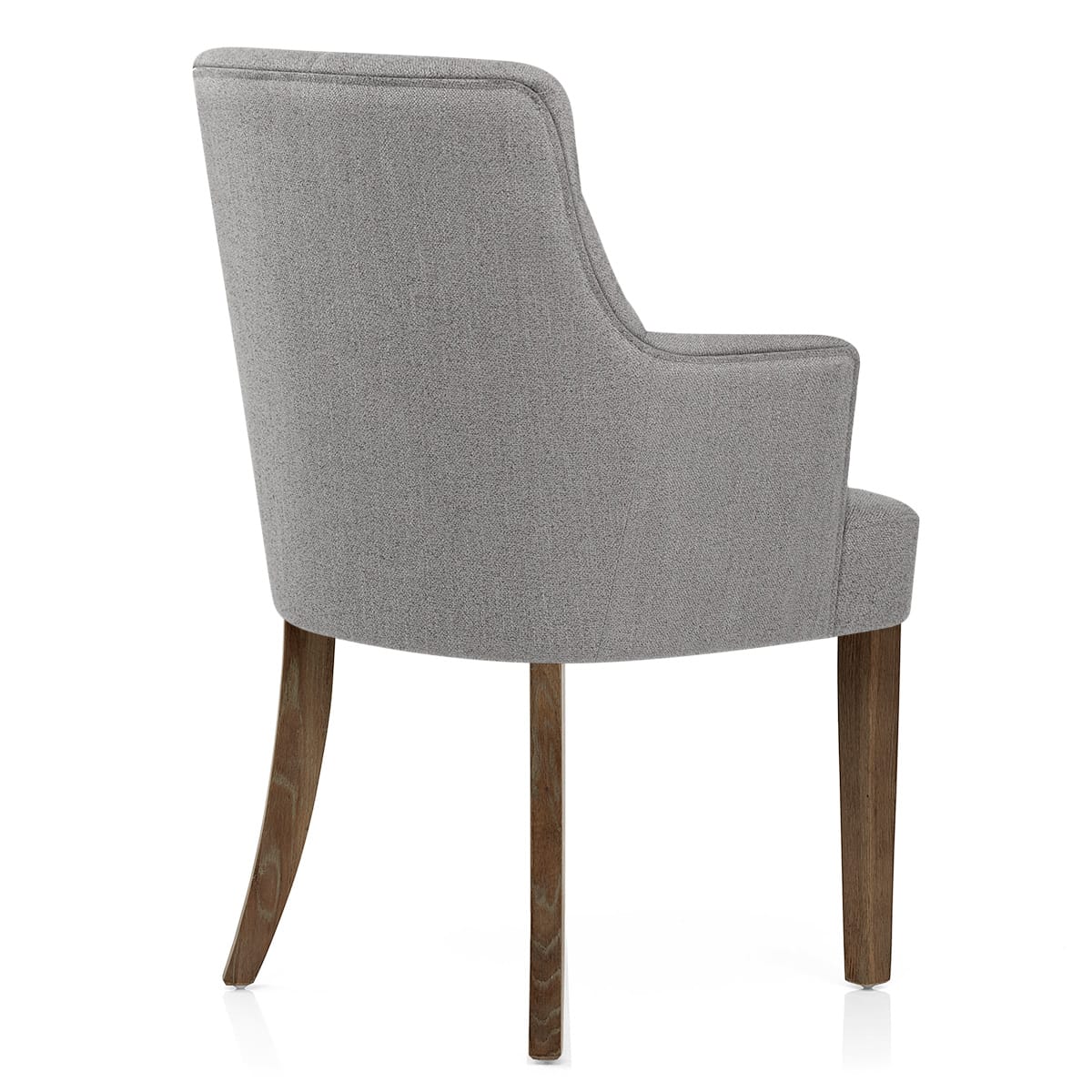 Broadway Oak Chair Grey Fabric
