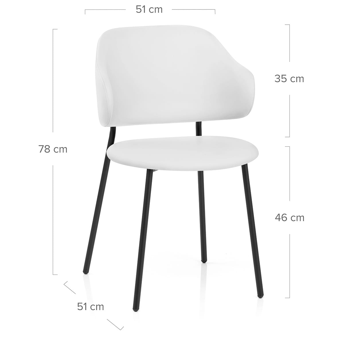 Brodie Dining Chair White