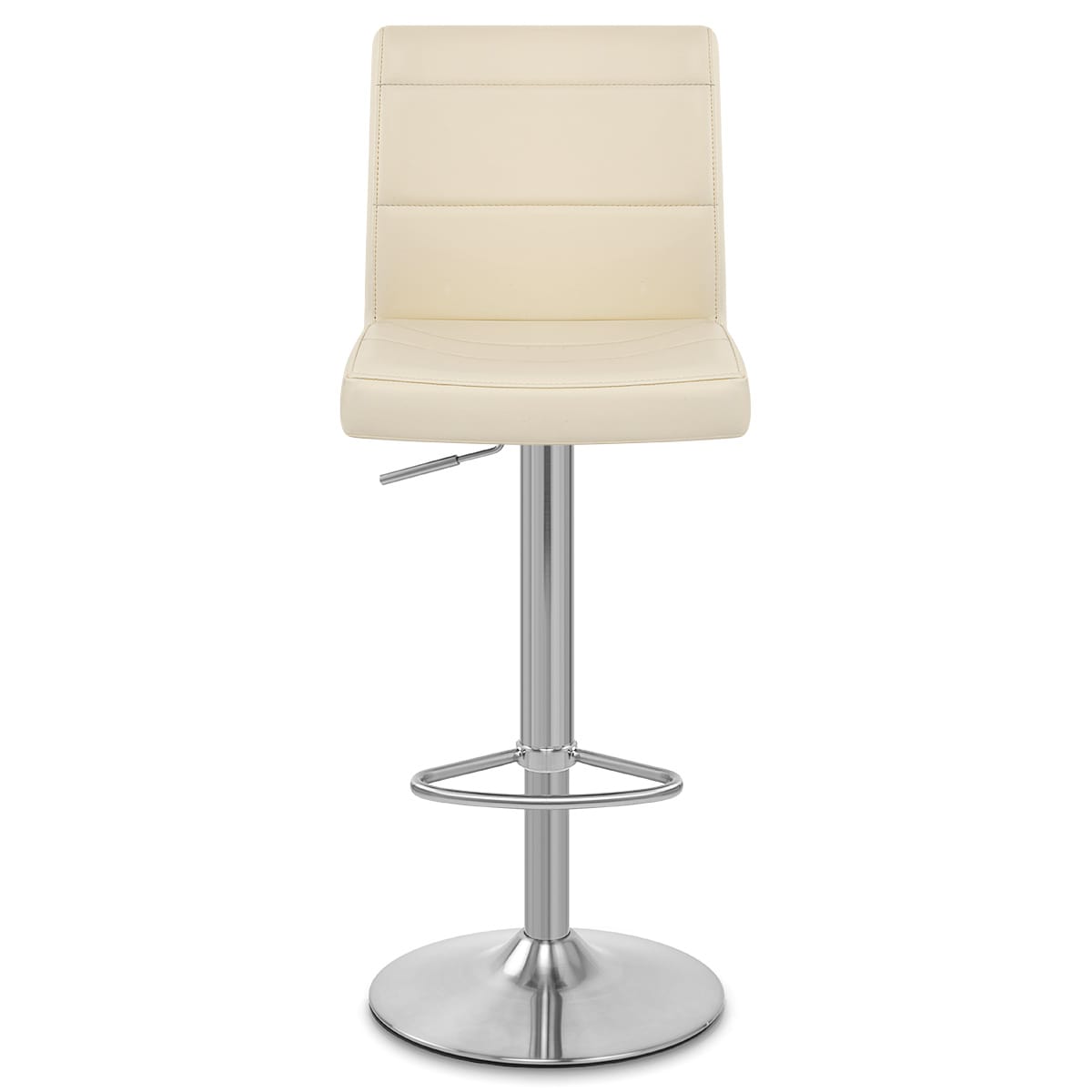 Brushed Steel Breakfast Bar Stool Cream