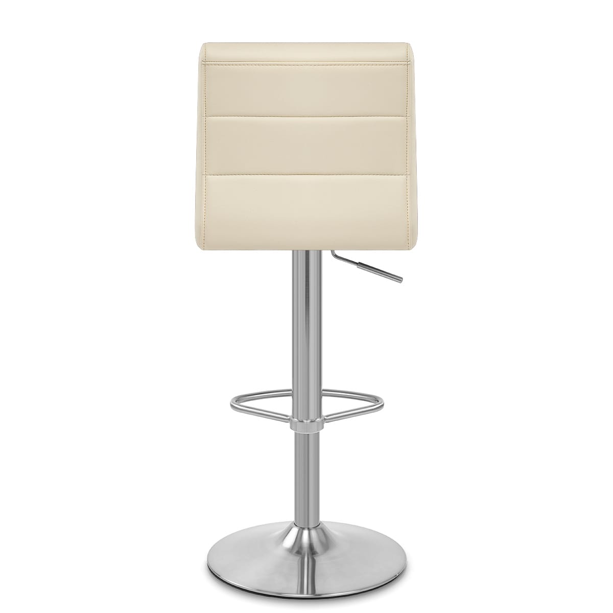 Brushed Steel Breakfast Bar Stool Cream