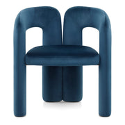 Bubble Chair Blue Velvet