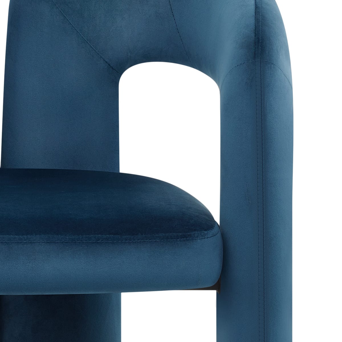 Bubble Chair Blue Velvet