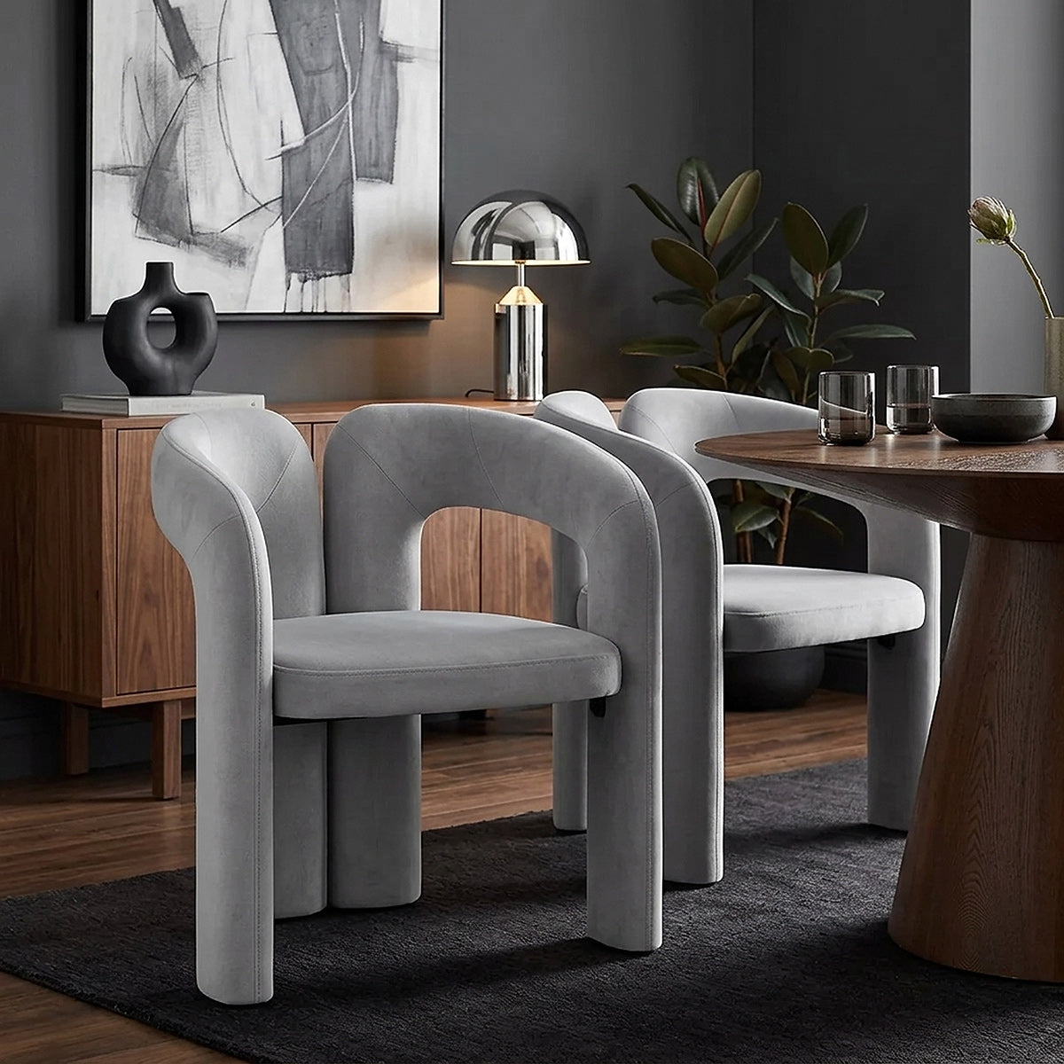 Bubble Chair Grey Velvet