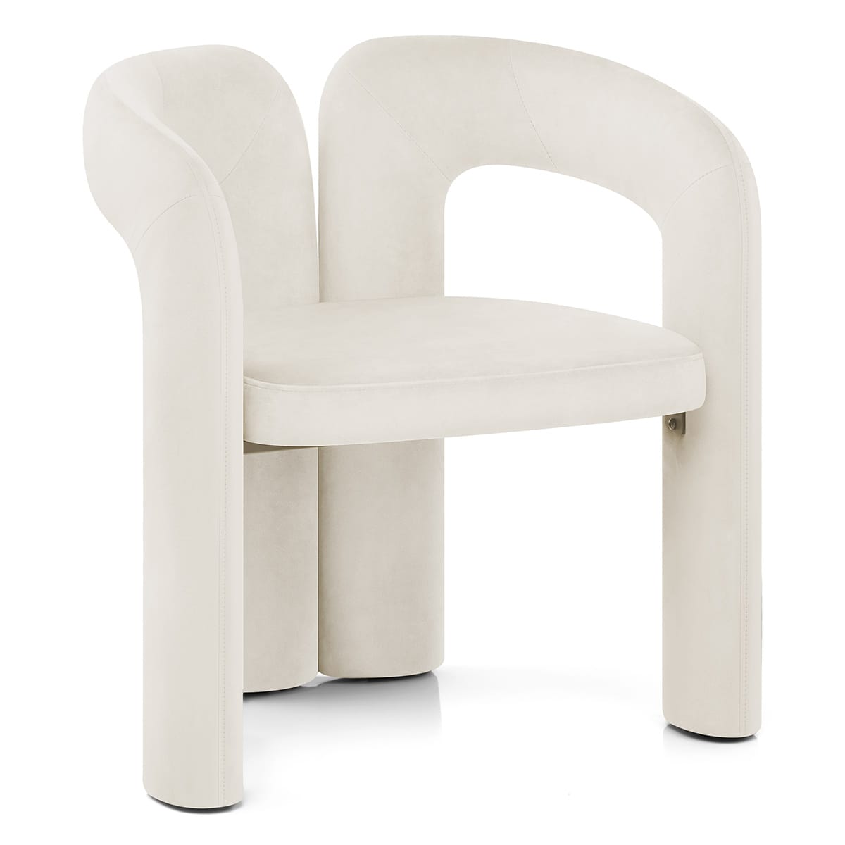 Bubble Chair Ivory Velvet