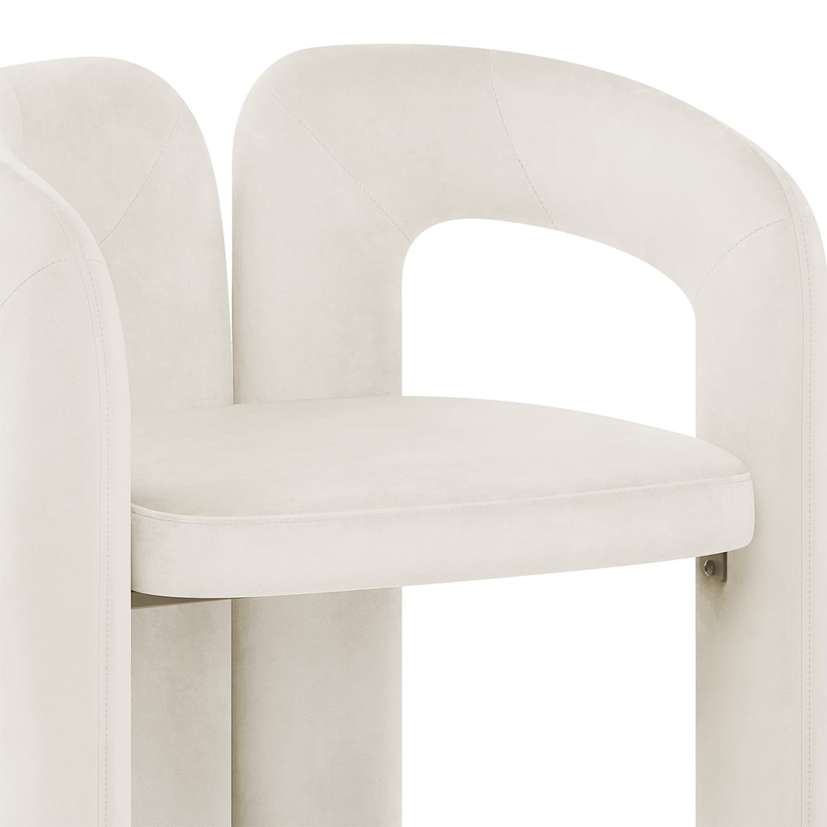Bubble Chair Ivory Velvet