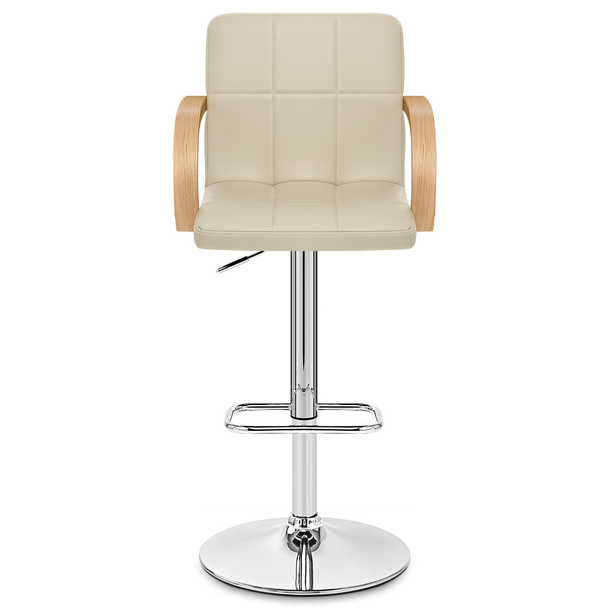 Burton Oak Bar Stool Cream