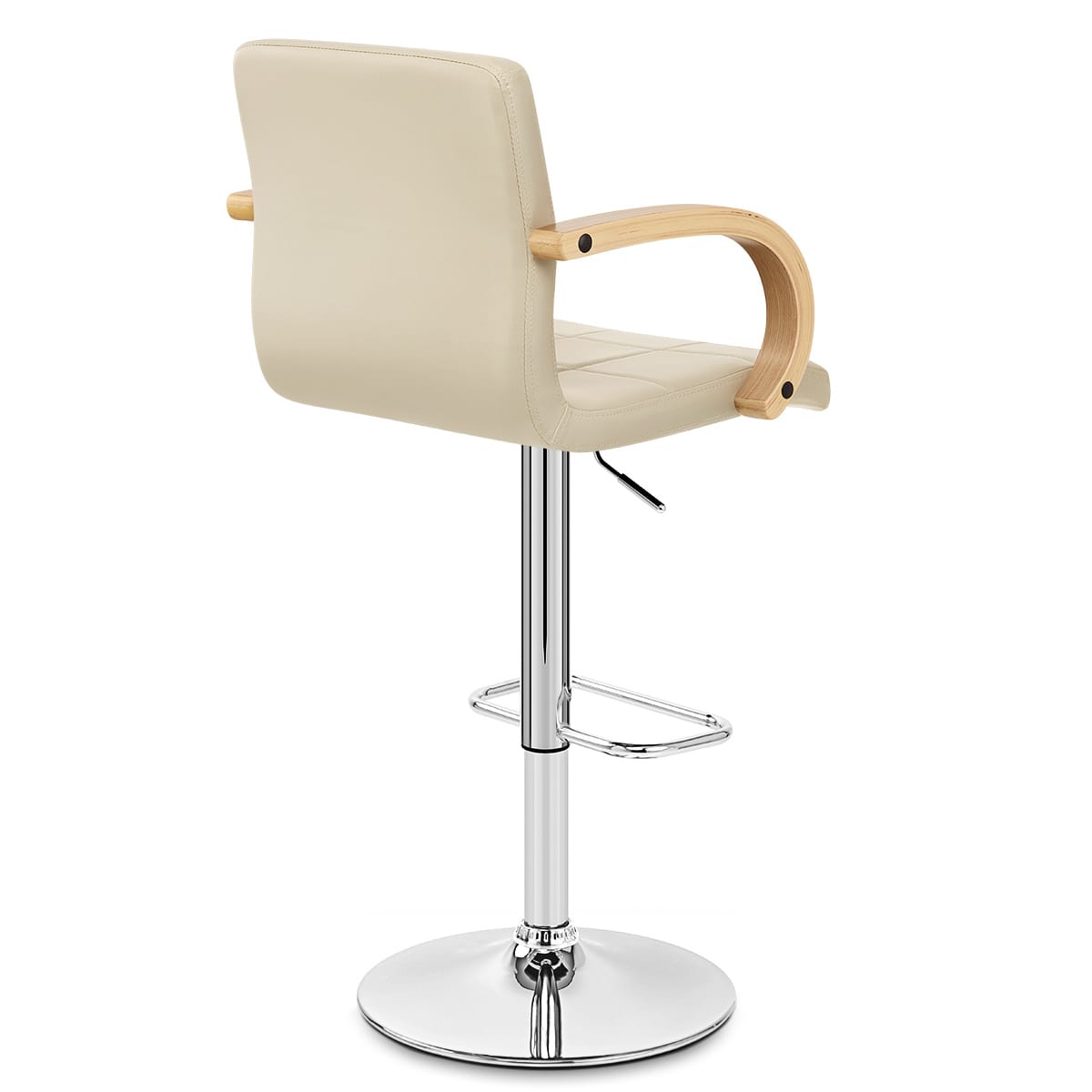 Burton Oak Bar Stool Cream