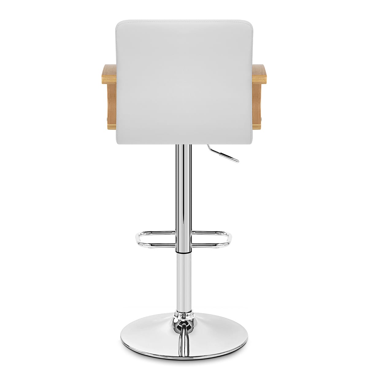 Burton Oak Bar Stool White