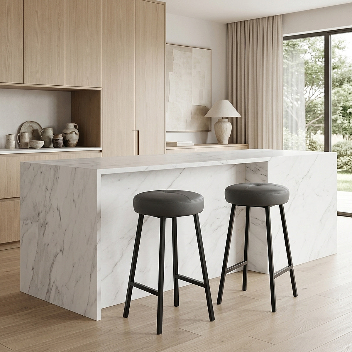 Buzz Bar Stool Grey