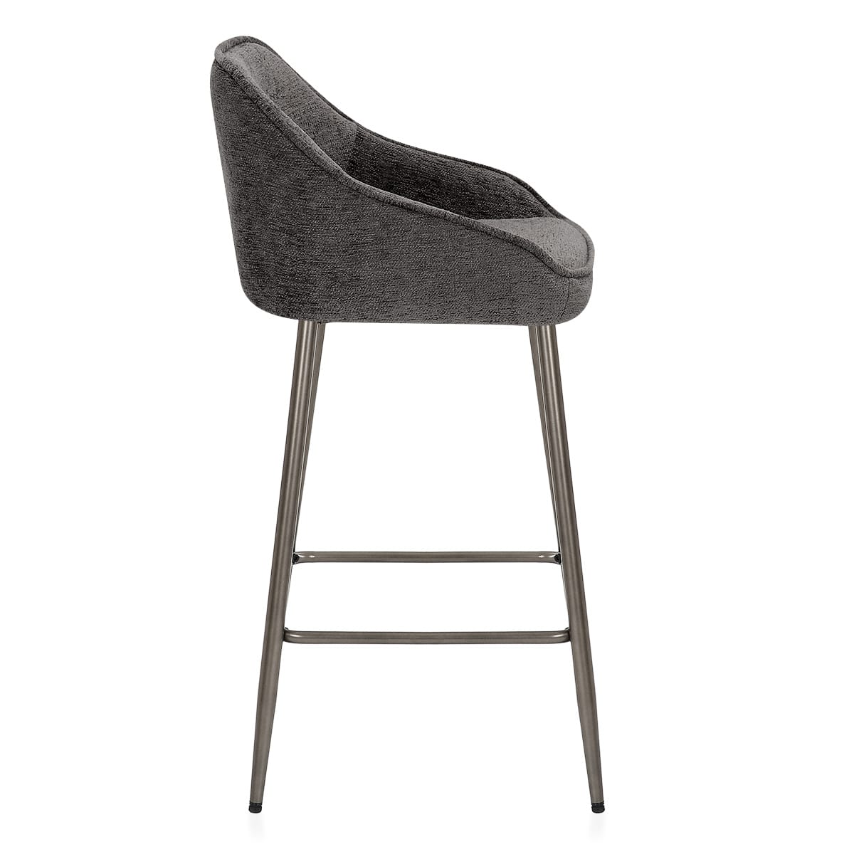 Cairns Bar Stool Charcoal Fabric