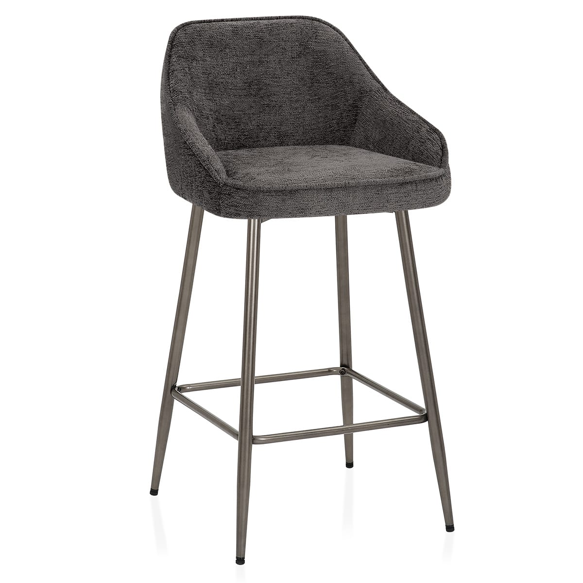 Cairns Bar Stool Charcoal Fabric