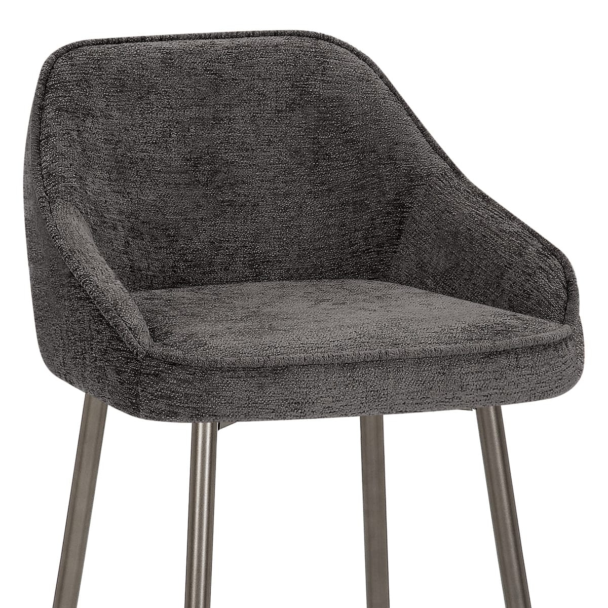 Cairns Bar Stool Charcoal Fabric
