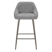 Cairns Bar Stool Grey Fabric