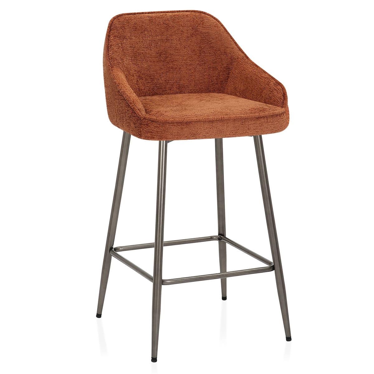 Cairns Bar Stool Orange Fabric