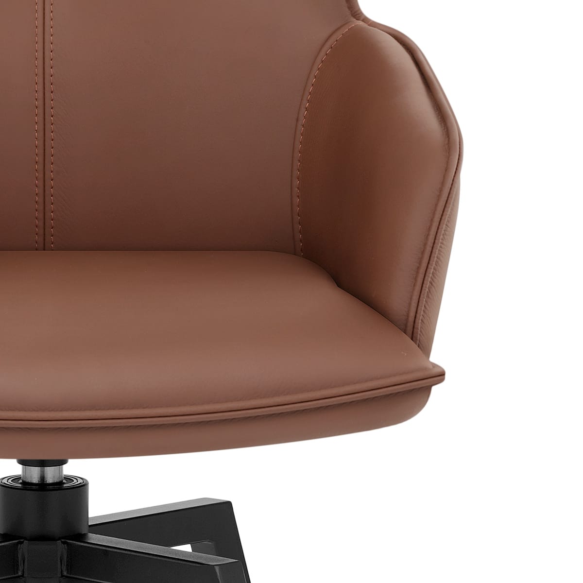 Camden Bar Stool Brown Real Leather